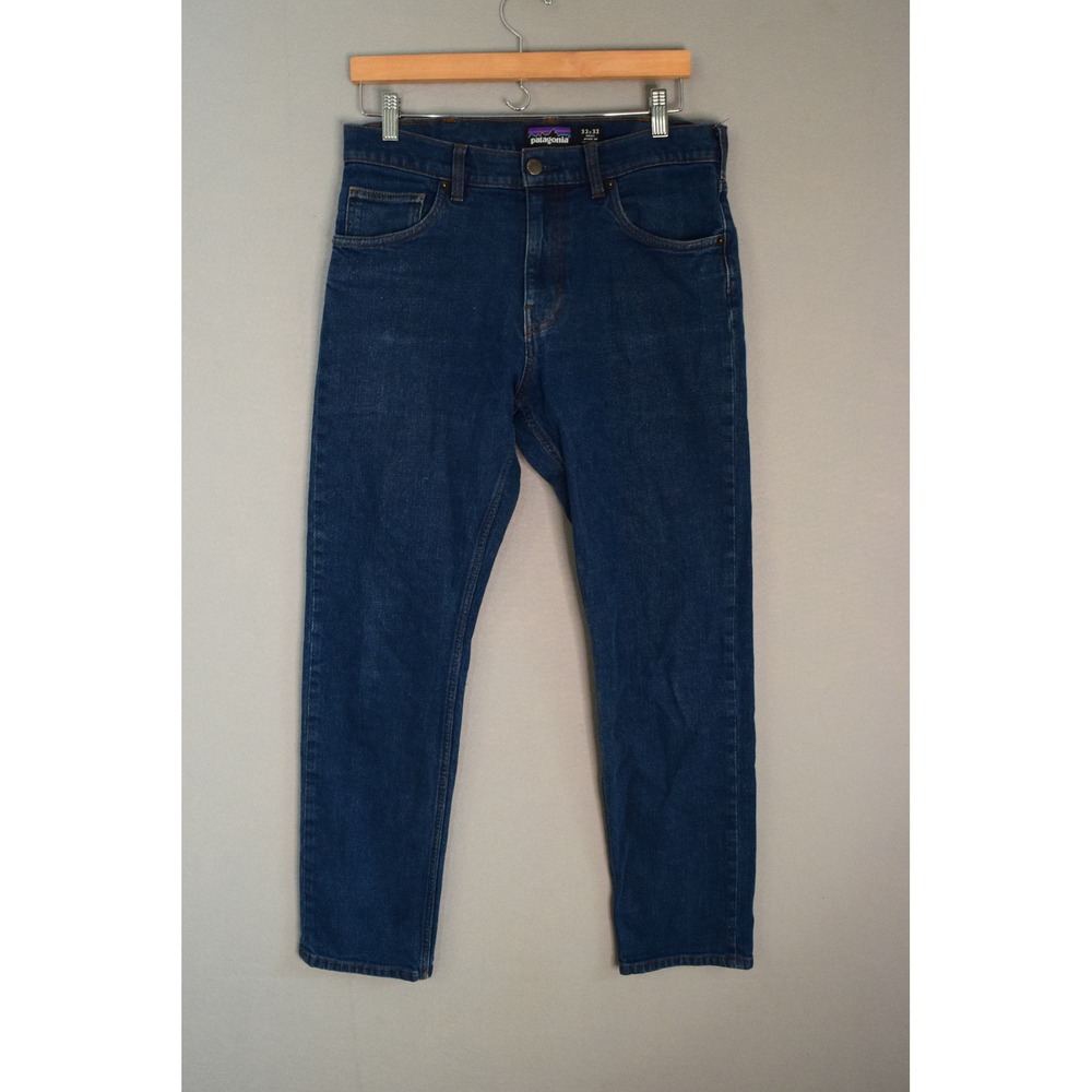Patagonia Performance Straight Fit Jeans 32x32 Blue Denim Mens 21625 Stretch